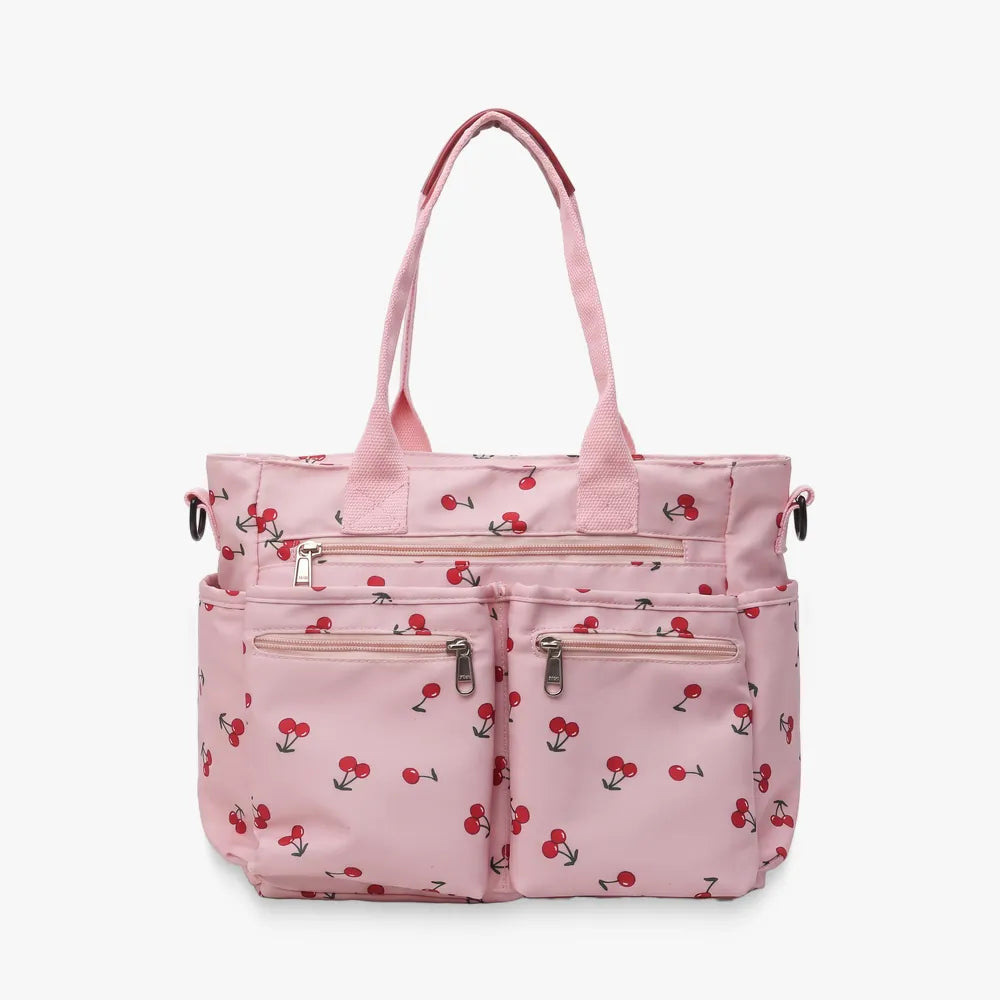 Sac bandoulière Yuno - Toile cerise
