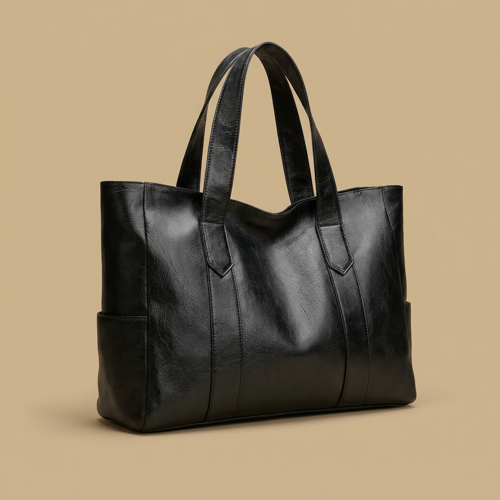 Sac cabas Lifu en simili cuir grand format