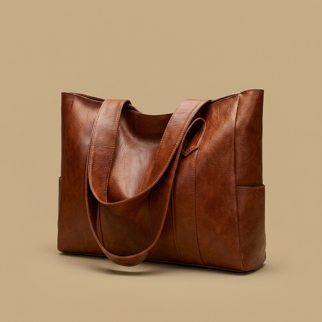 Sac cabas Lifu en simili cuir grand format