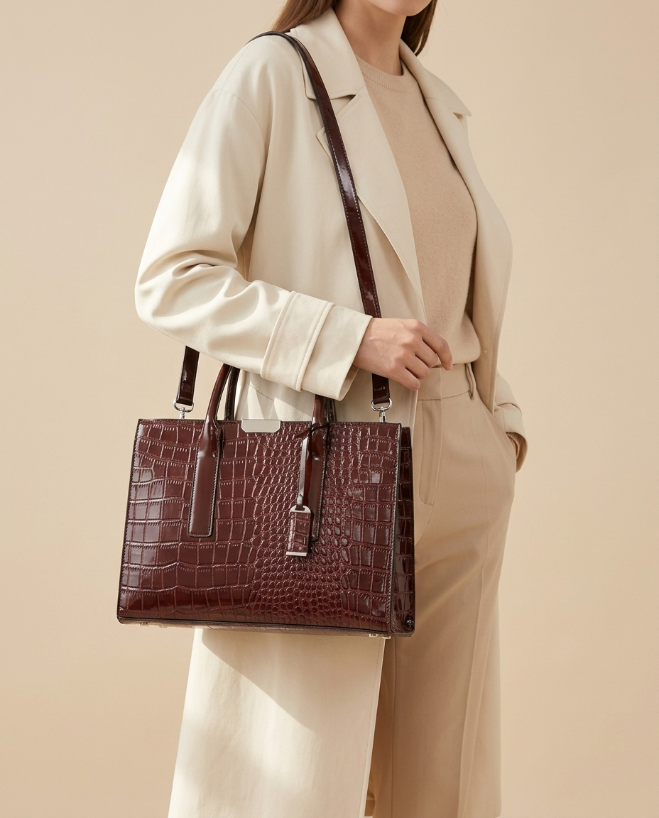 Sac cabas Benu effet croco