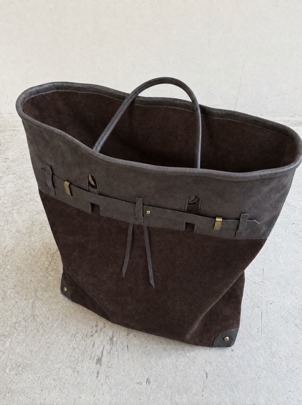 Sac cabas Lupo en daim