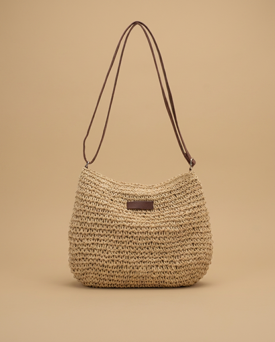 Sac bandoulière Memu tressé en paille