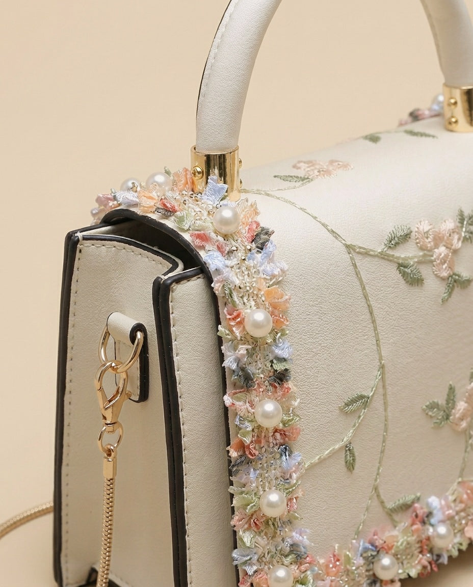 Sac bandouliere nifu en dentelle florale