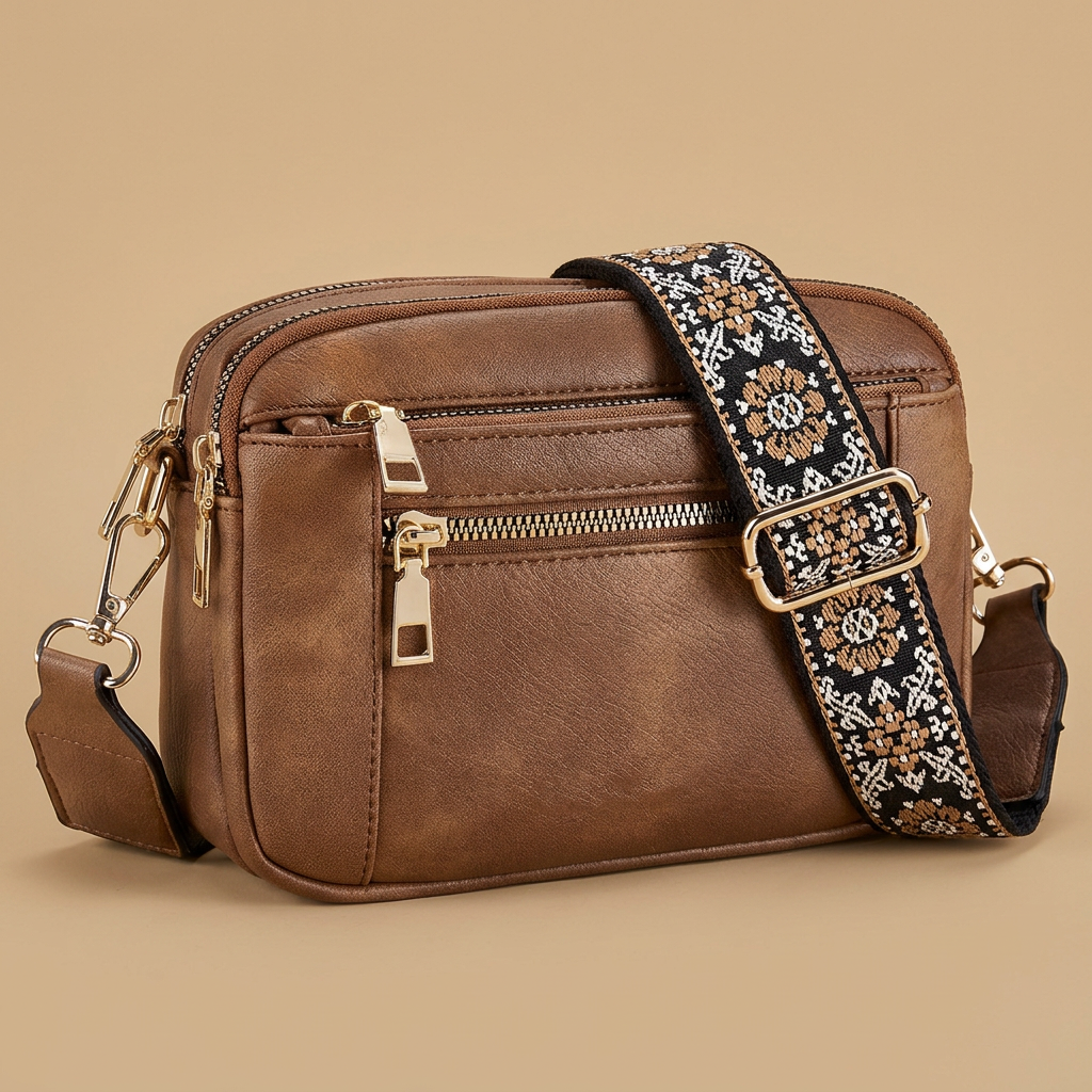 Sac bandoulière Rila brodé