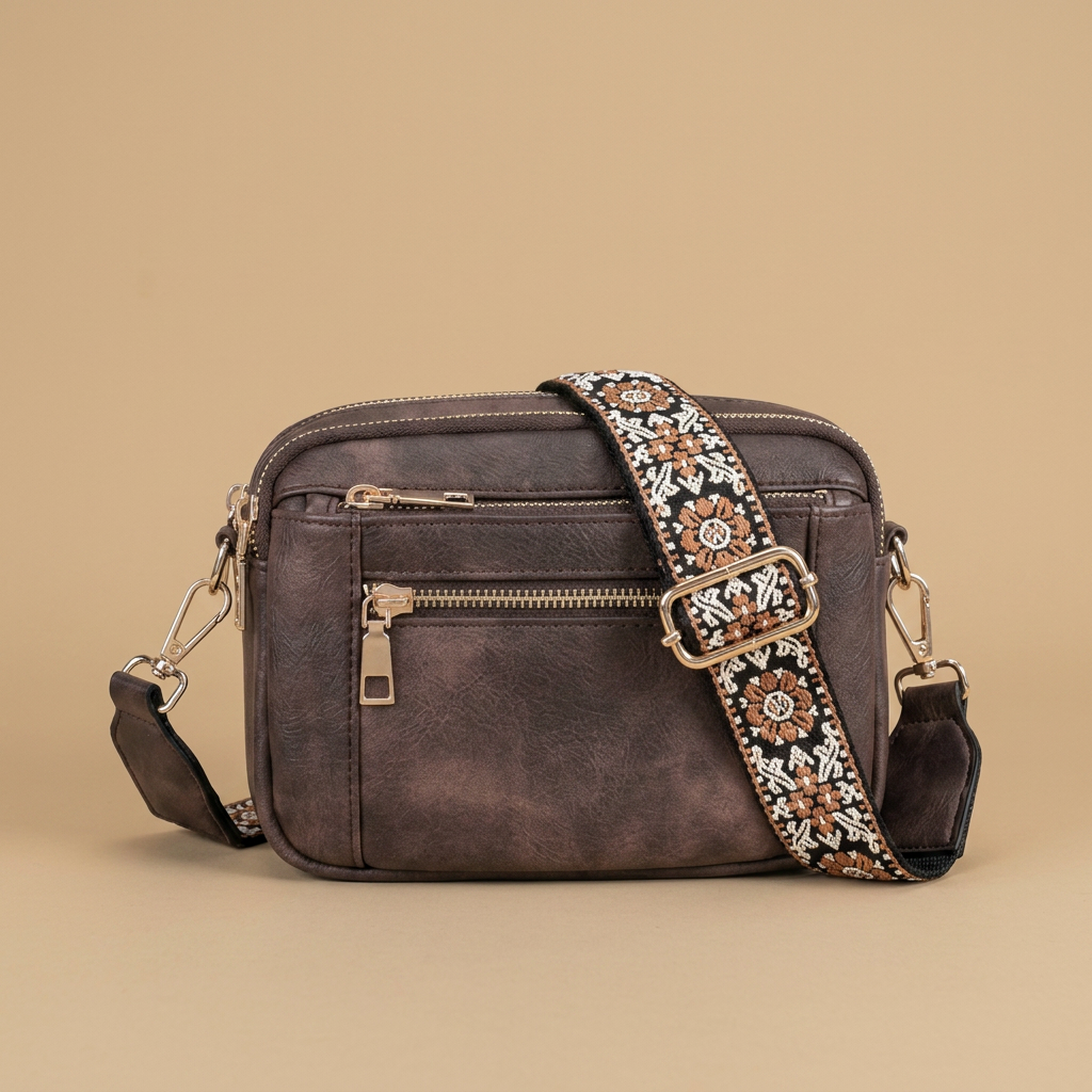 Sac bandoulière Rila brodé