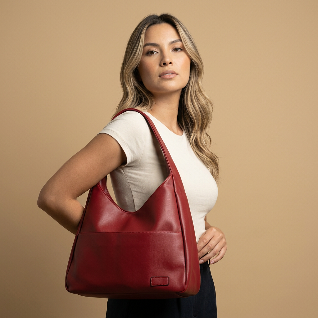 Sac bandoulière Roka grainé en cuir