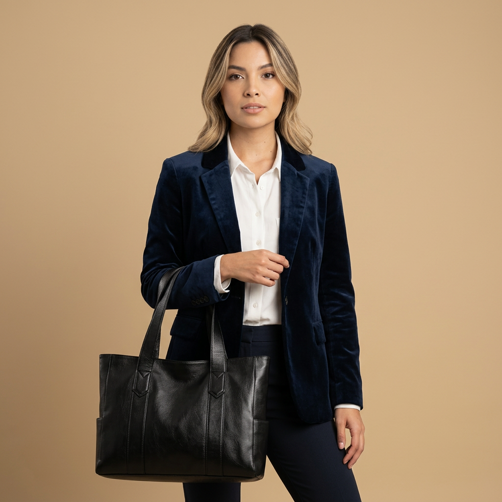 Sac cabas Lifu en simili cuir grand format