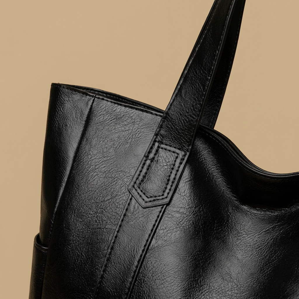 Sac cabas Lifu en simili cuir grand format