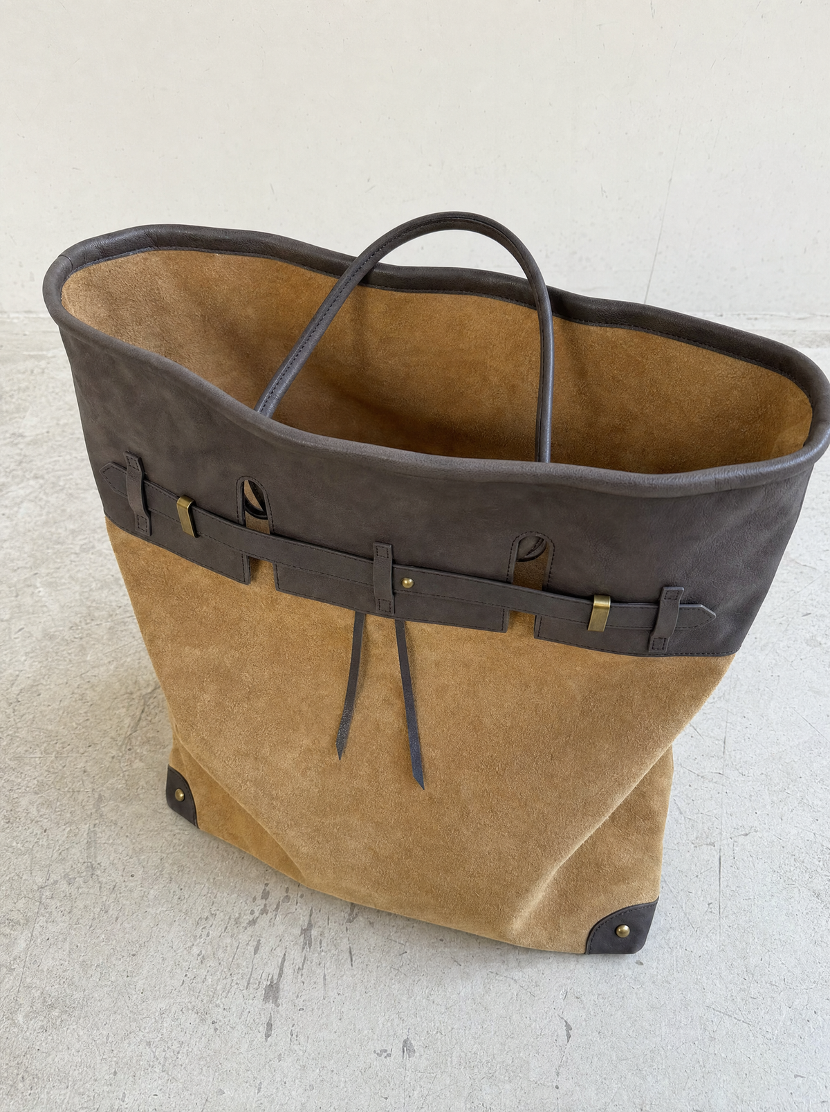 Sac cabas Lupo en daim