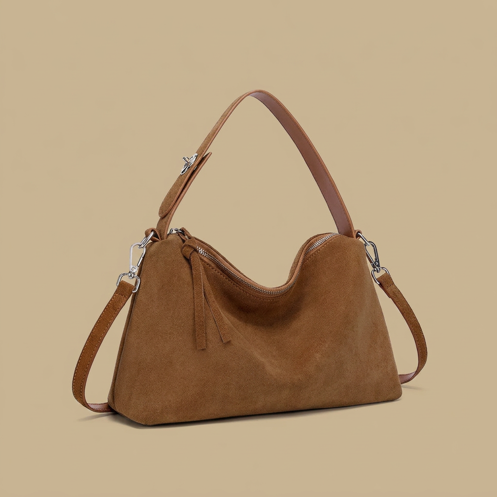 Sac cabas Mome en daim