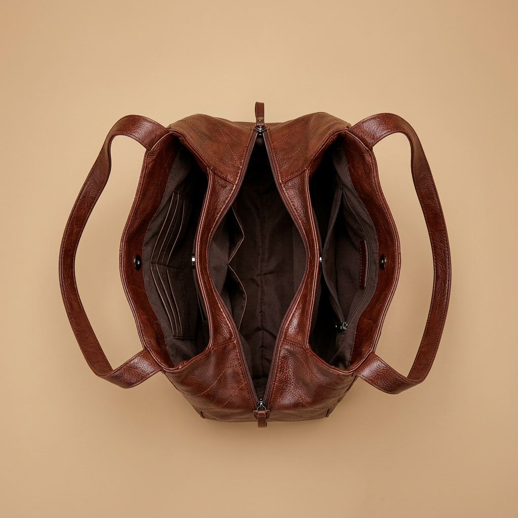 Sac hobo Komi en cuir grand format