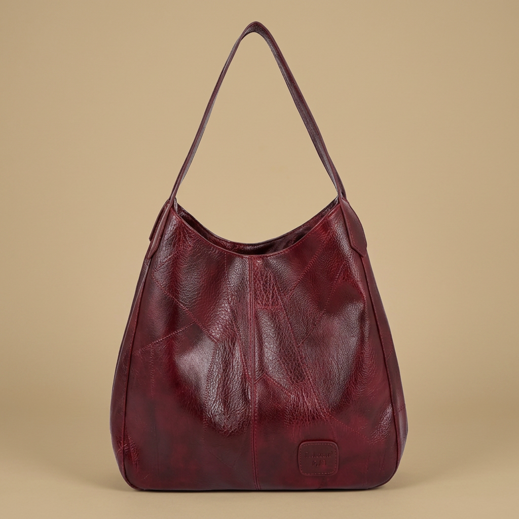 Sac hobo Komi en cuir grand format