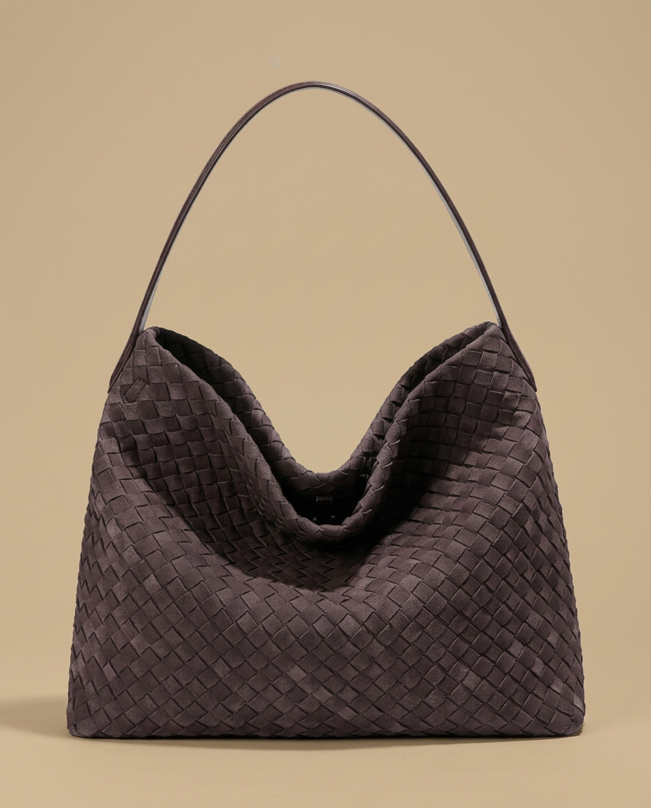 Sac hobo Muro en daim tressé