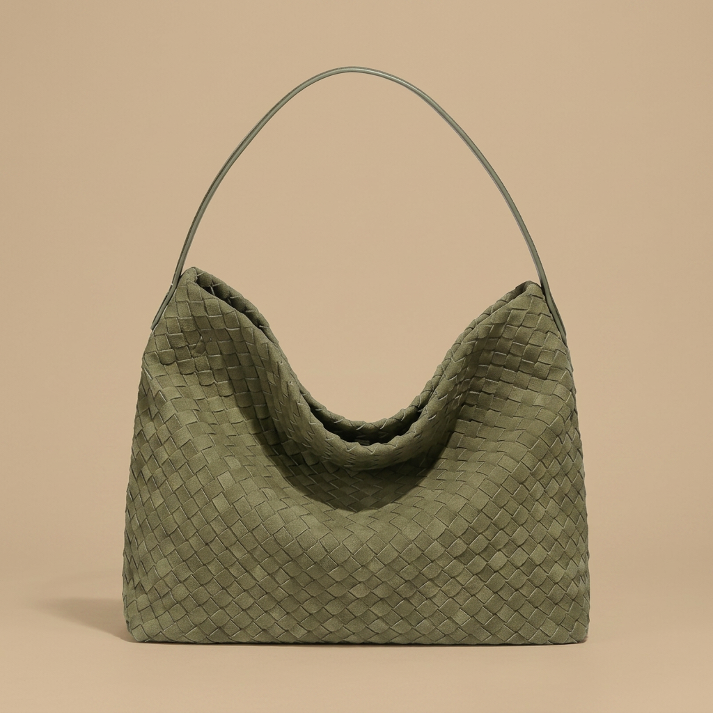 Sac hobo Muro en daim tressé