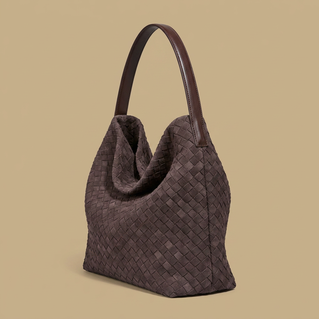 Sac hobo Muro en daim tressé