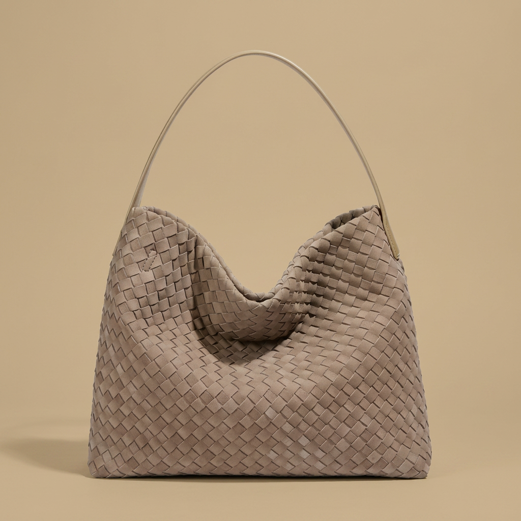 Sac hobo Muro en daim tressé