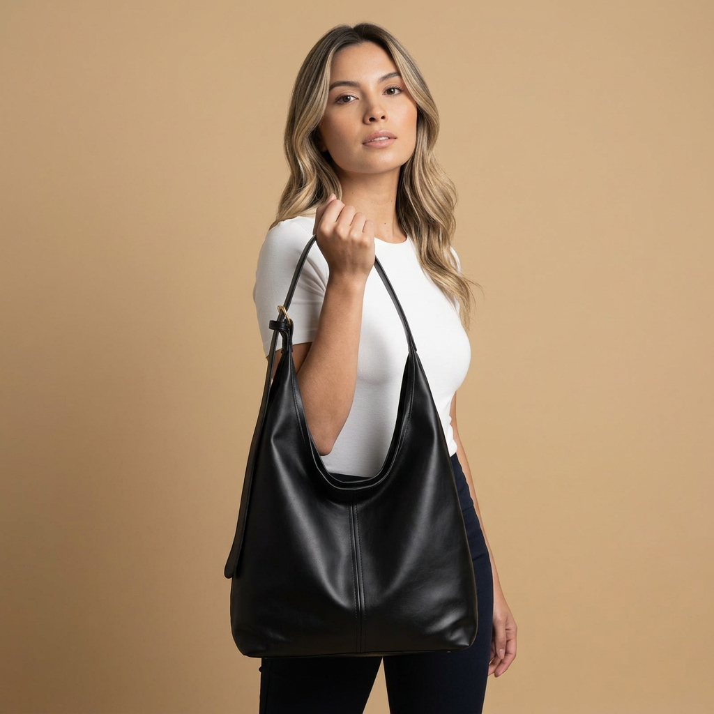 Sac hobo Piki en simili cuir