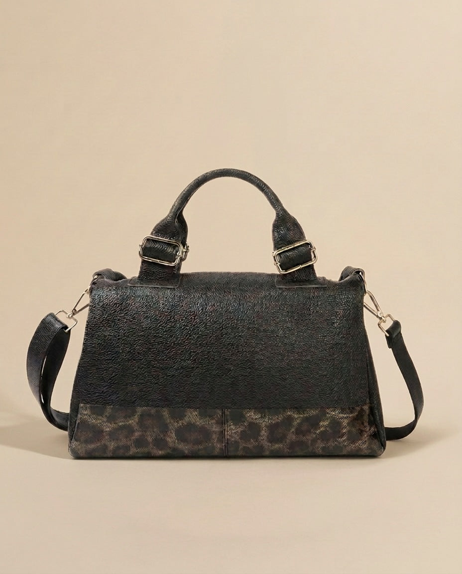 Sac porte epaule sala motif leopard