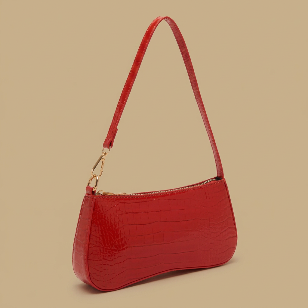 Sac porté épaule Tayo effet croco