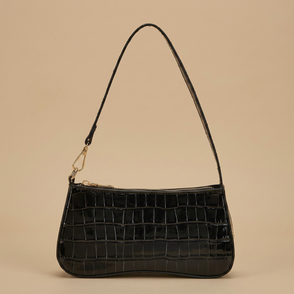 Sac porté épaule Tayo effet croco
