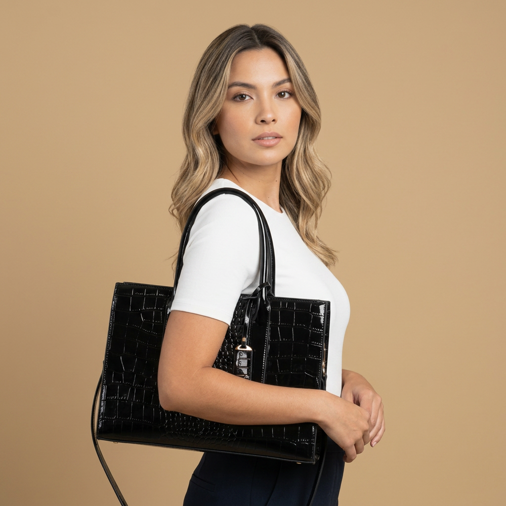 Sac cabas Benu effet croco