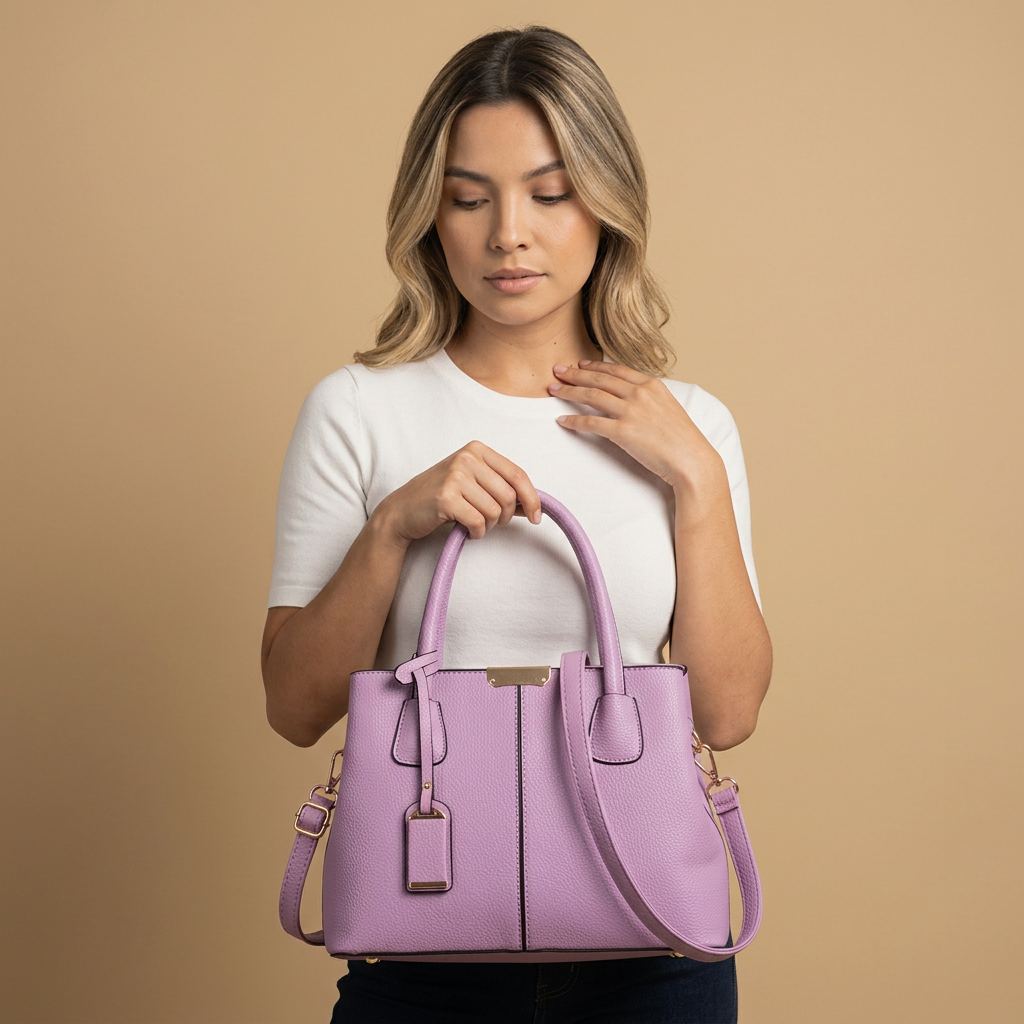 Sac cabas Nasa grainé en cuir