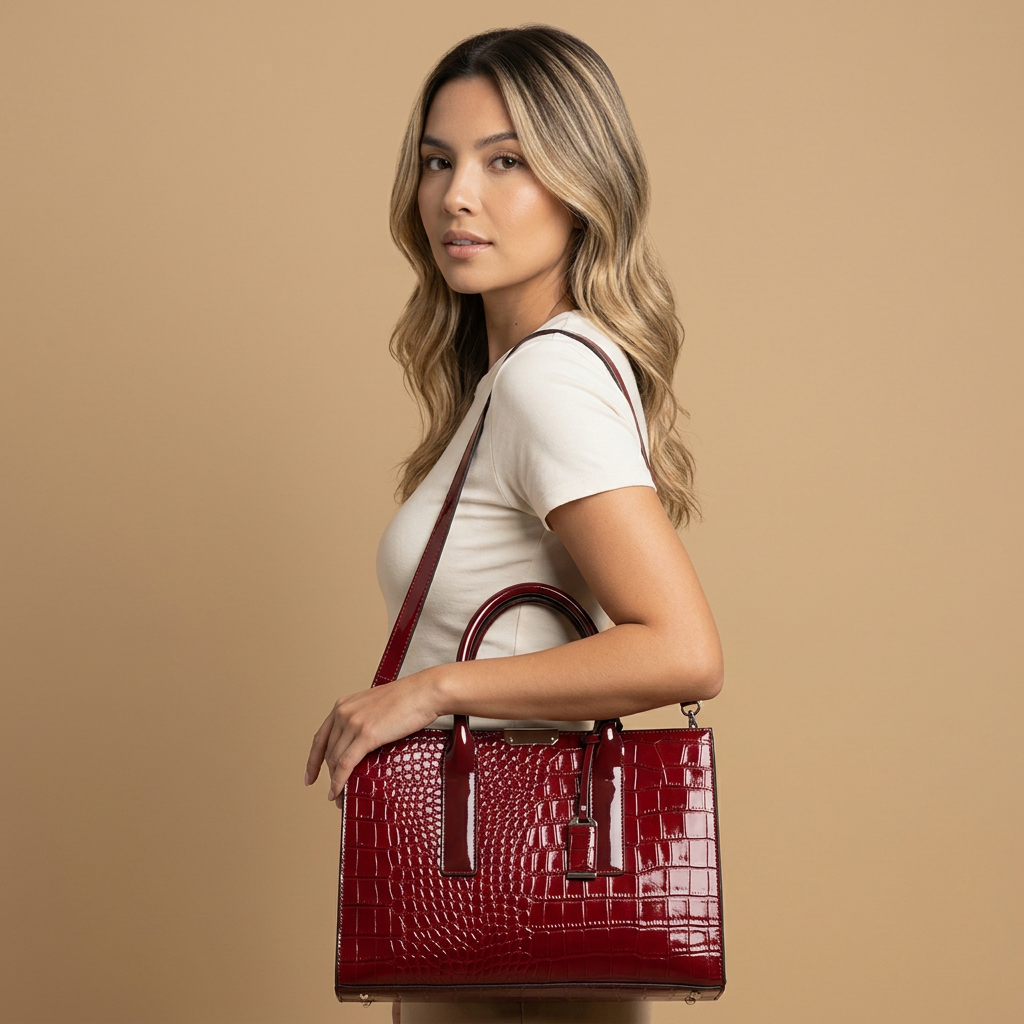 Sac cabas Benu effet croco