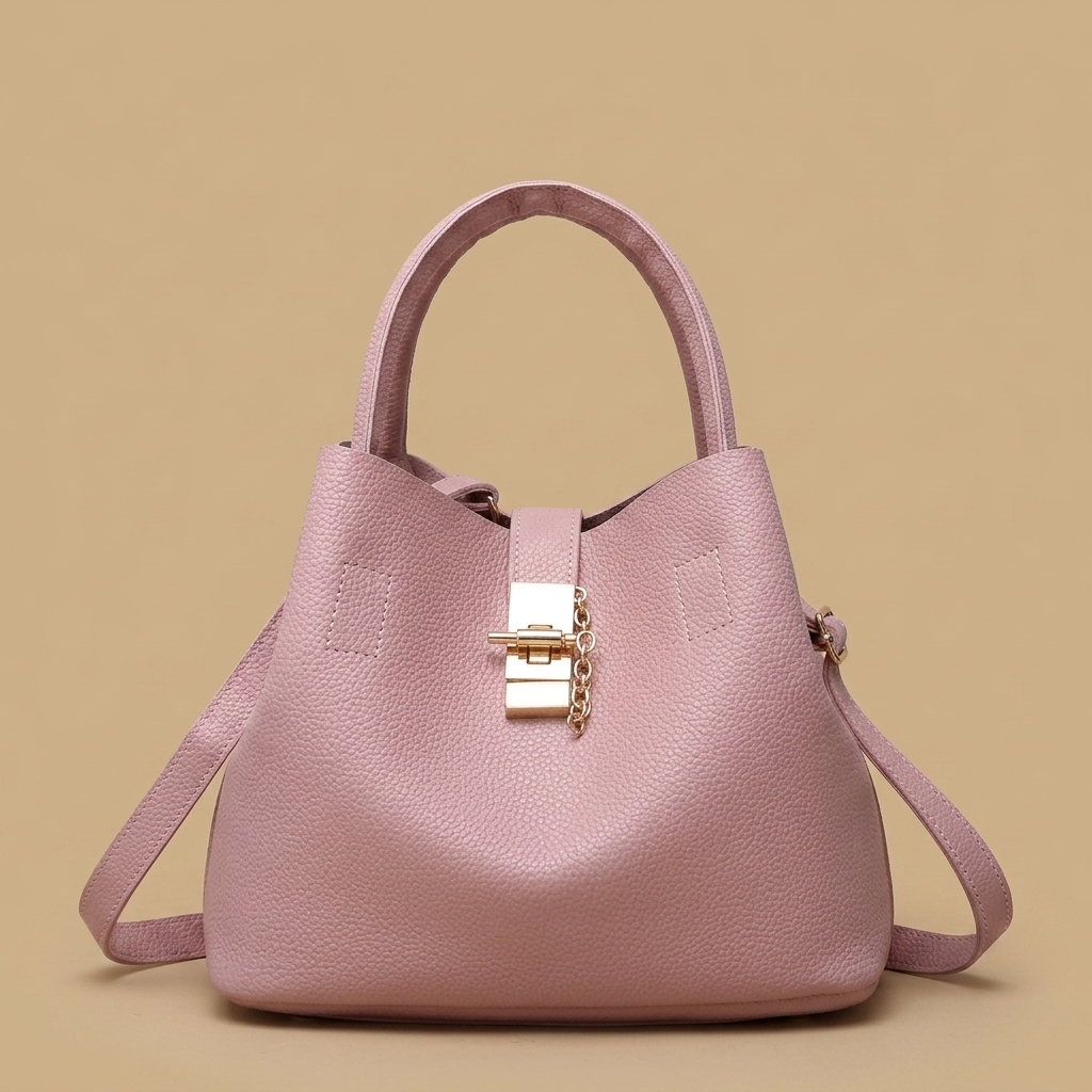 Sac cabas Pome en cuir finitions dorées