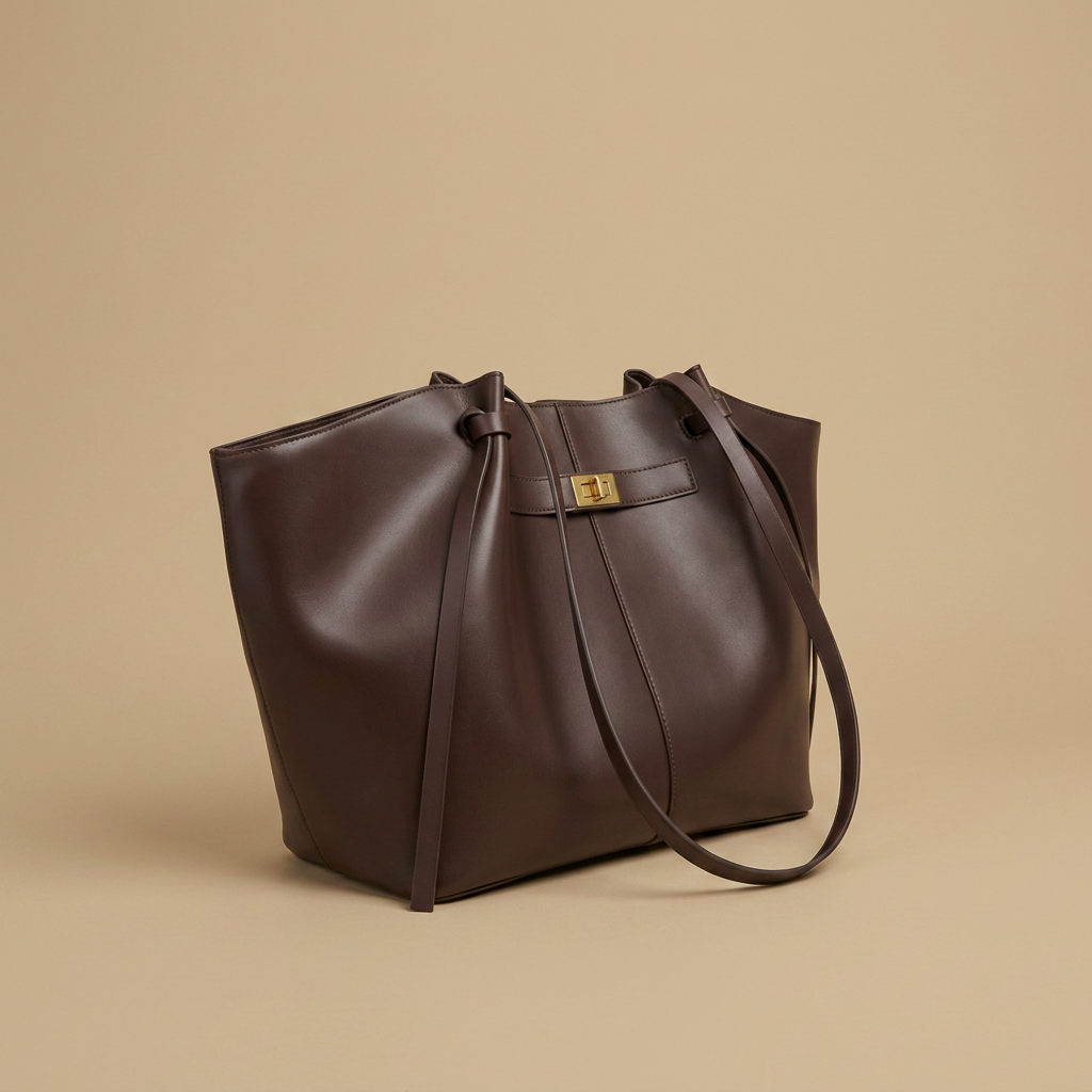 Sac cabas Yora en simili cuir grand format