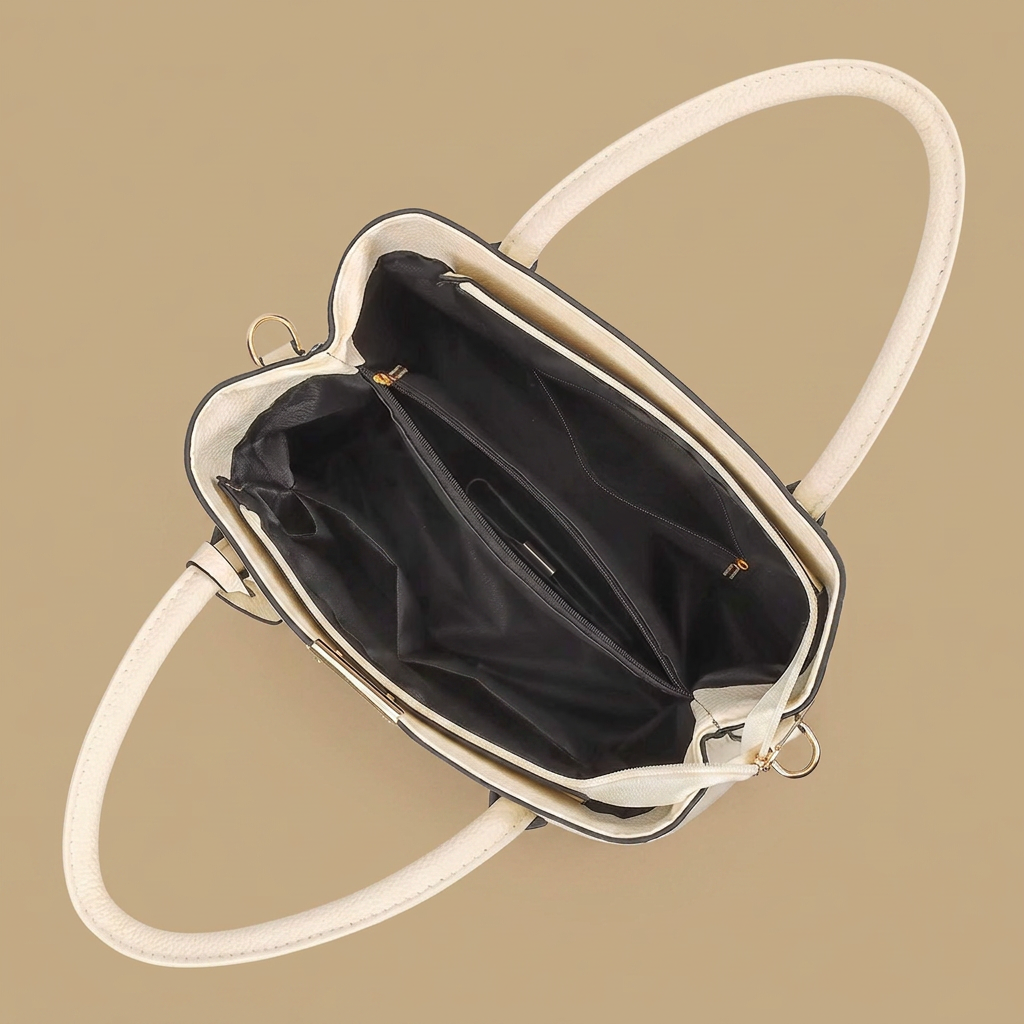 Sac cabas Nasa grainé en cuir
