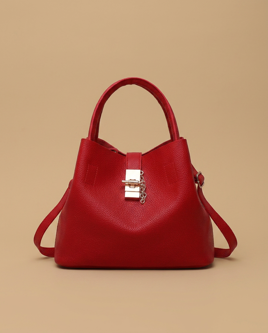Sac cabas Pome en cuir finitions dorées