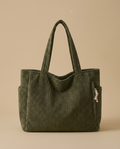 Sac cabas Lunu en velours côtelé