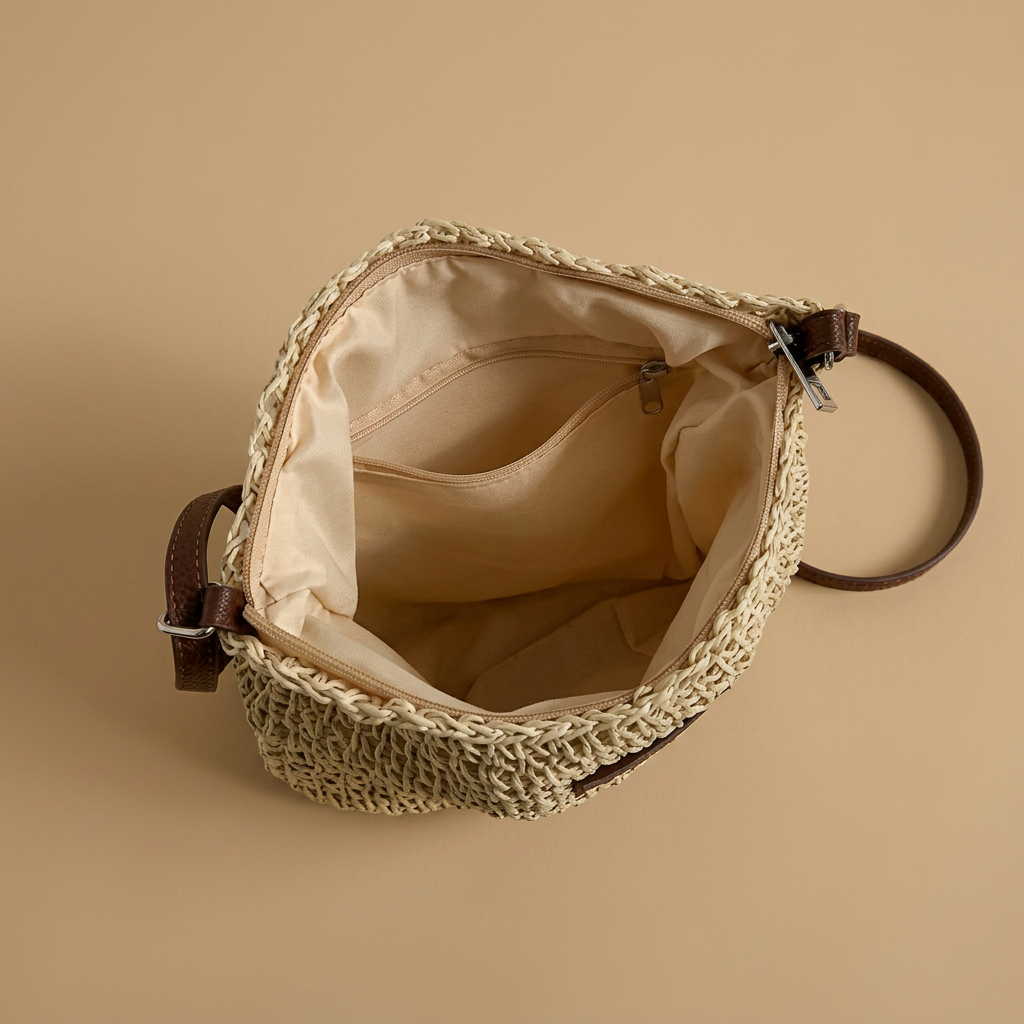Sac bandoulière Memu tressé en paille