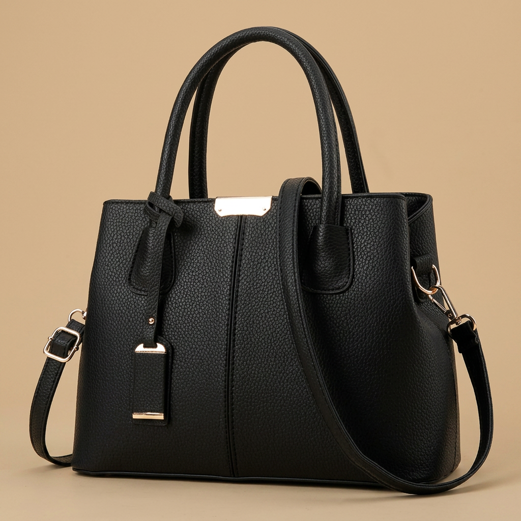 Sac cabas Nasa grainé en cuir
