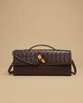 Pochette Rayo tressée en cuir