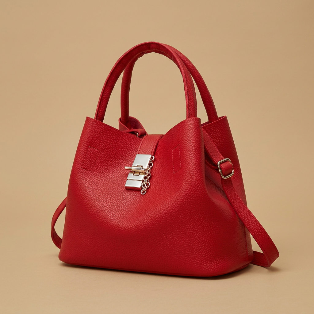 Sac cabas Pome en cuir finitions dorées