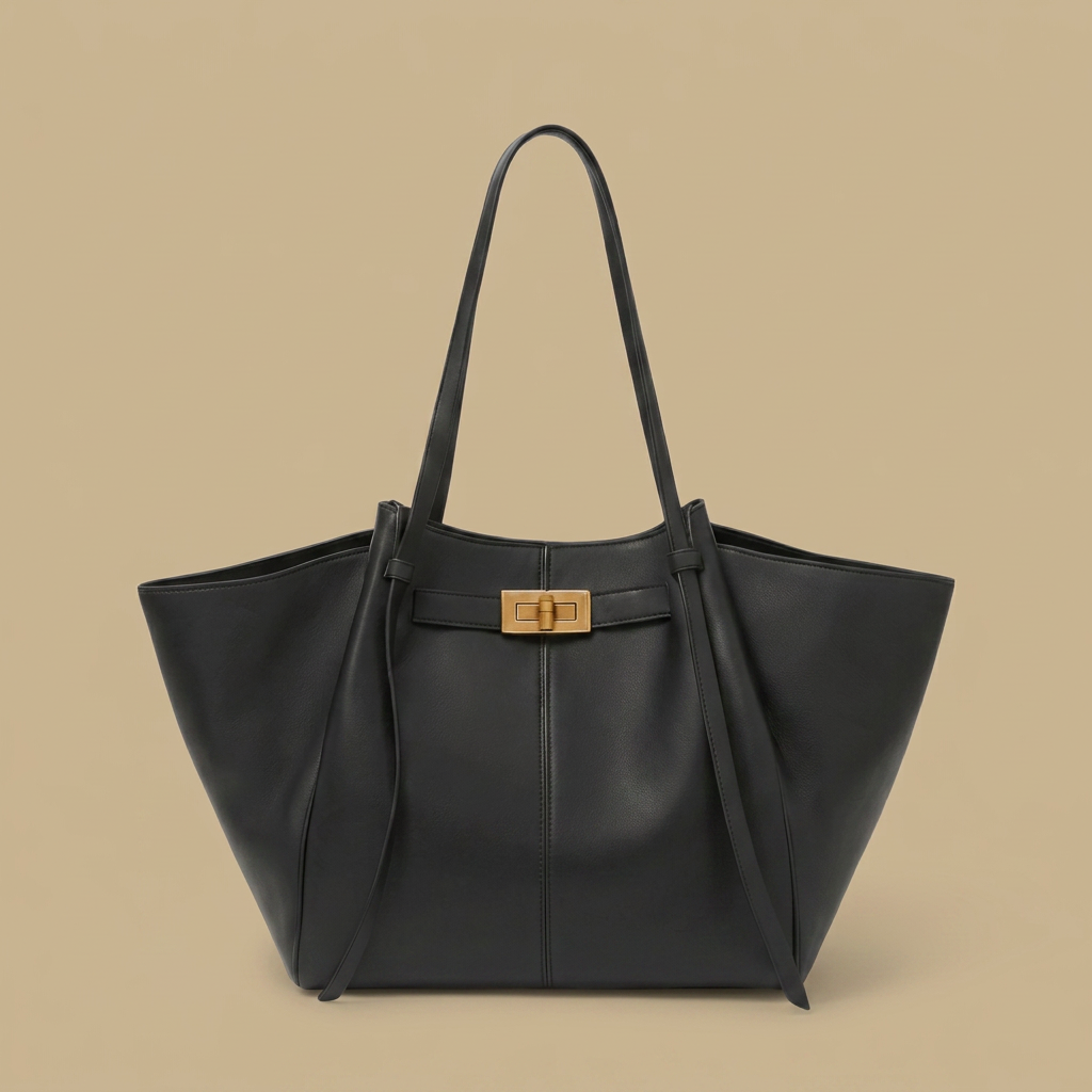 Sac cabas Yora en simili cuir grand format
