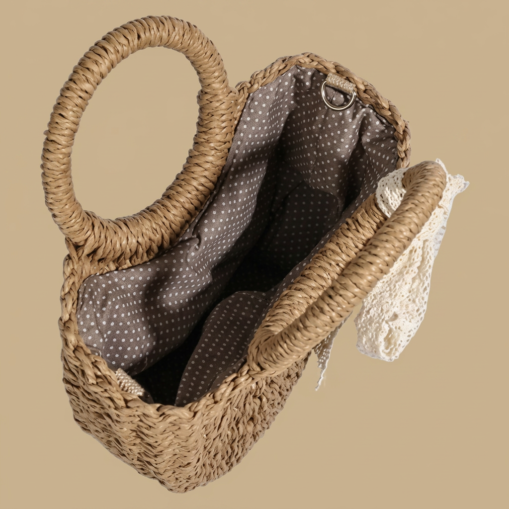 Sac bandoulière Roso tressé en paille