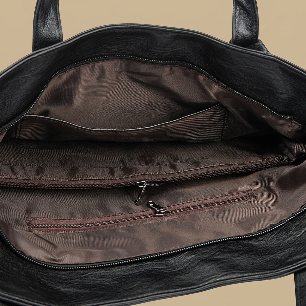 Sac cabas Yube en simili cuir clouté à pompon