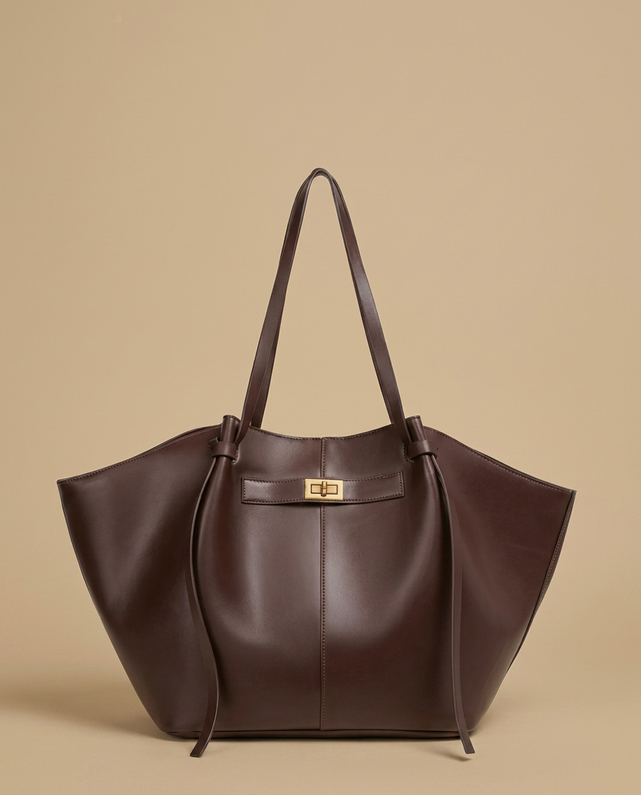 Sac cabas Yora en cuir grand format