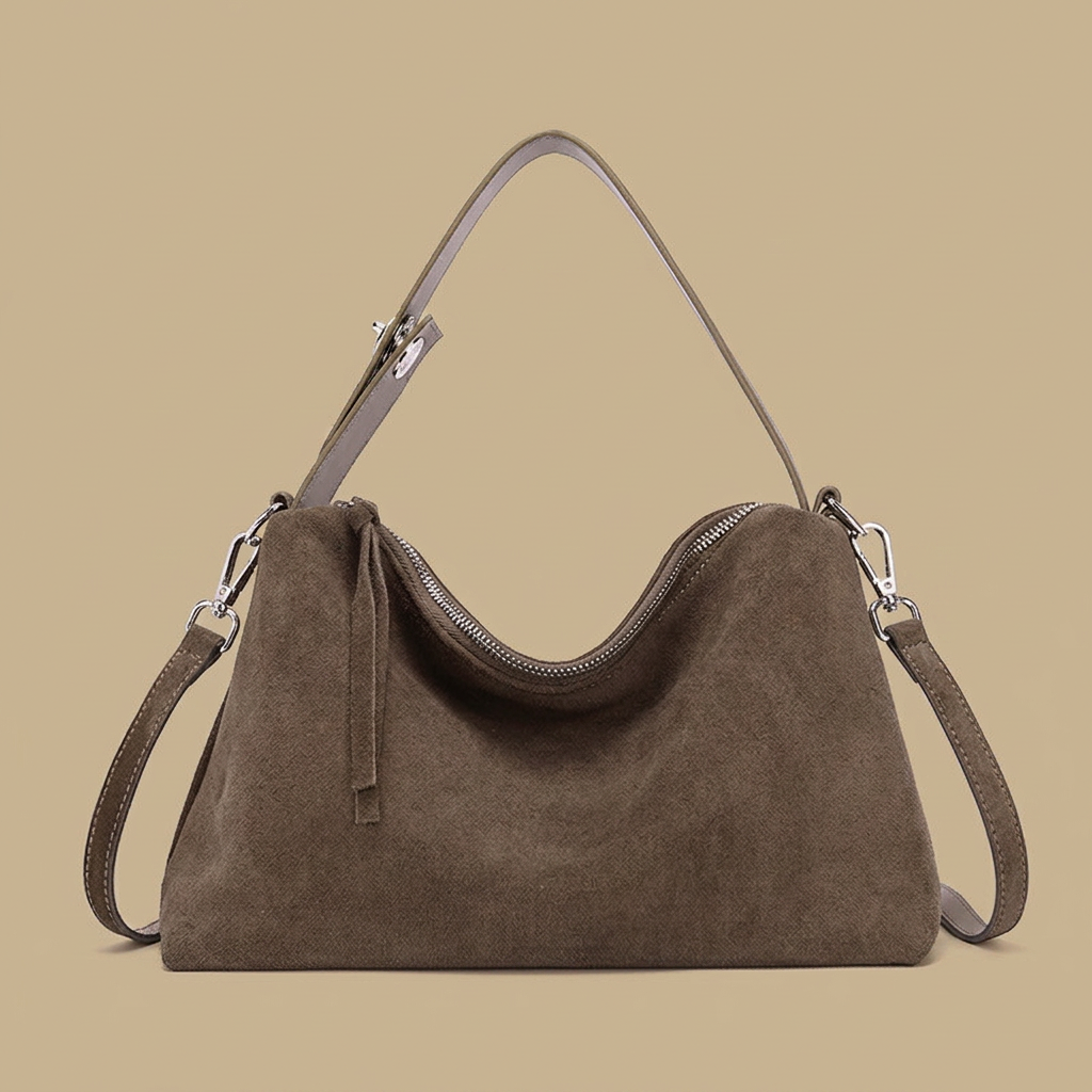 Sac cabas Mome en daim